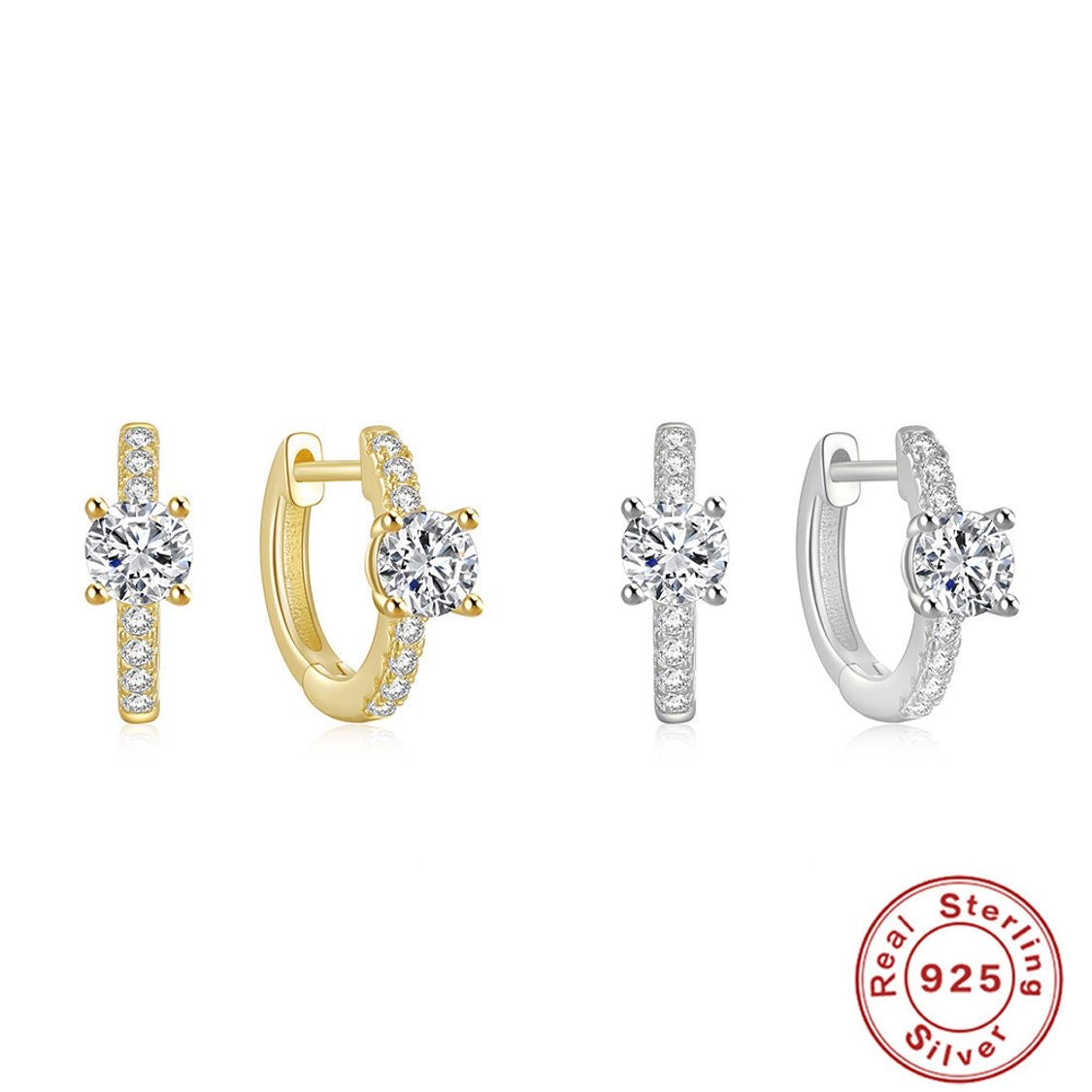 Arracadas Zirconia .925