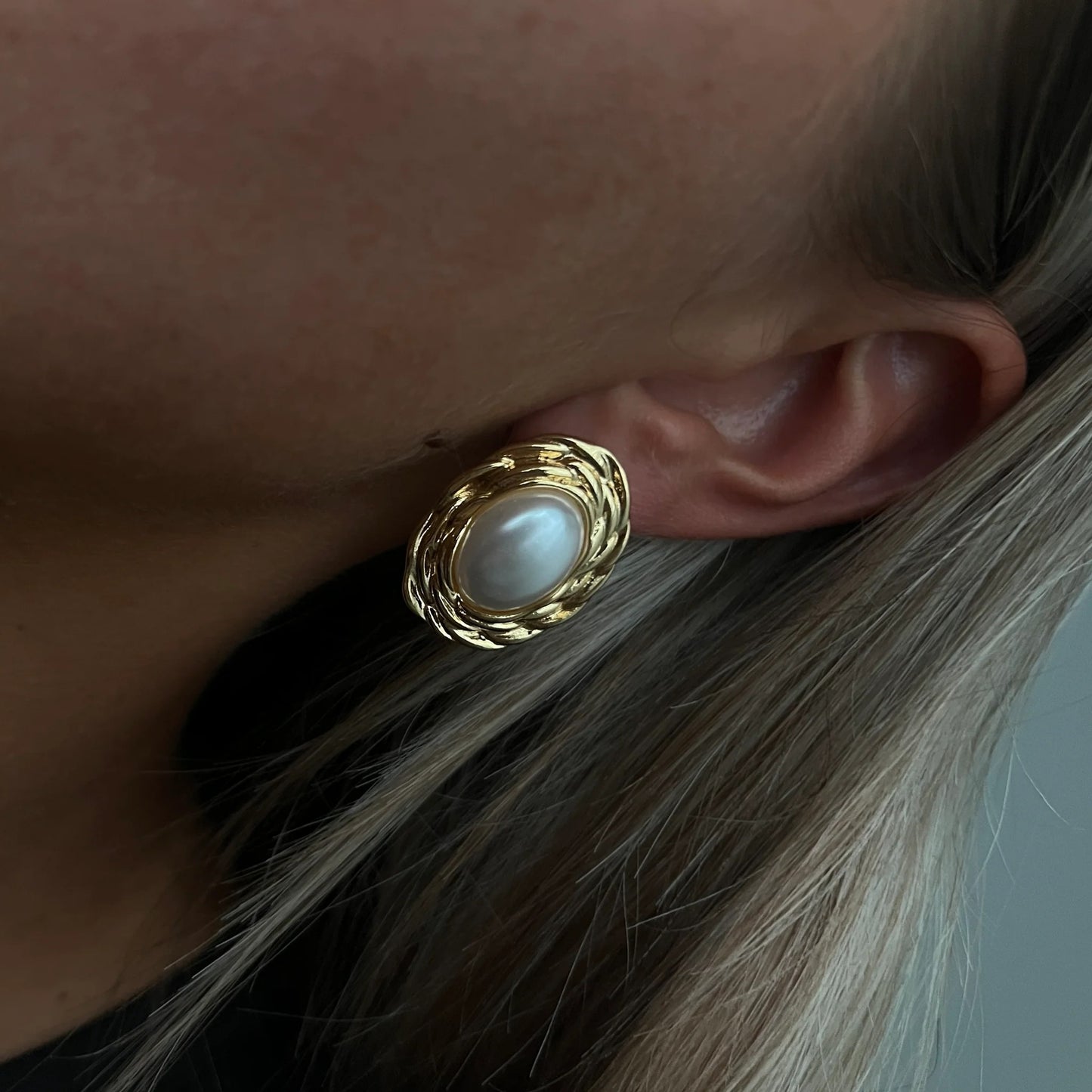 Aretes White Pearl