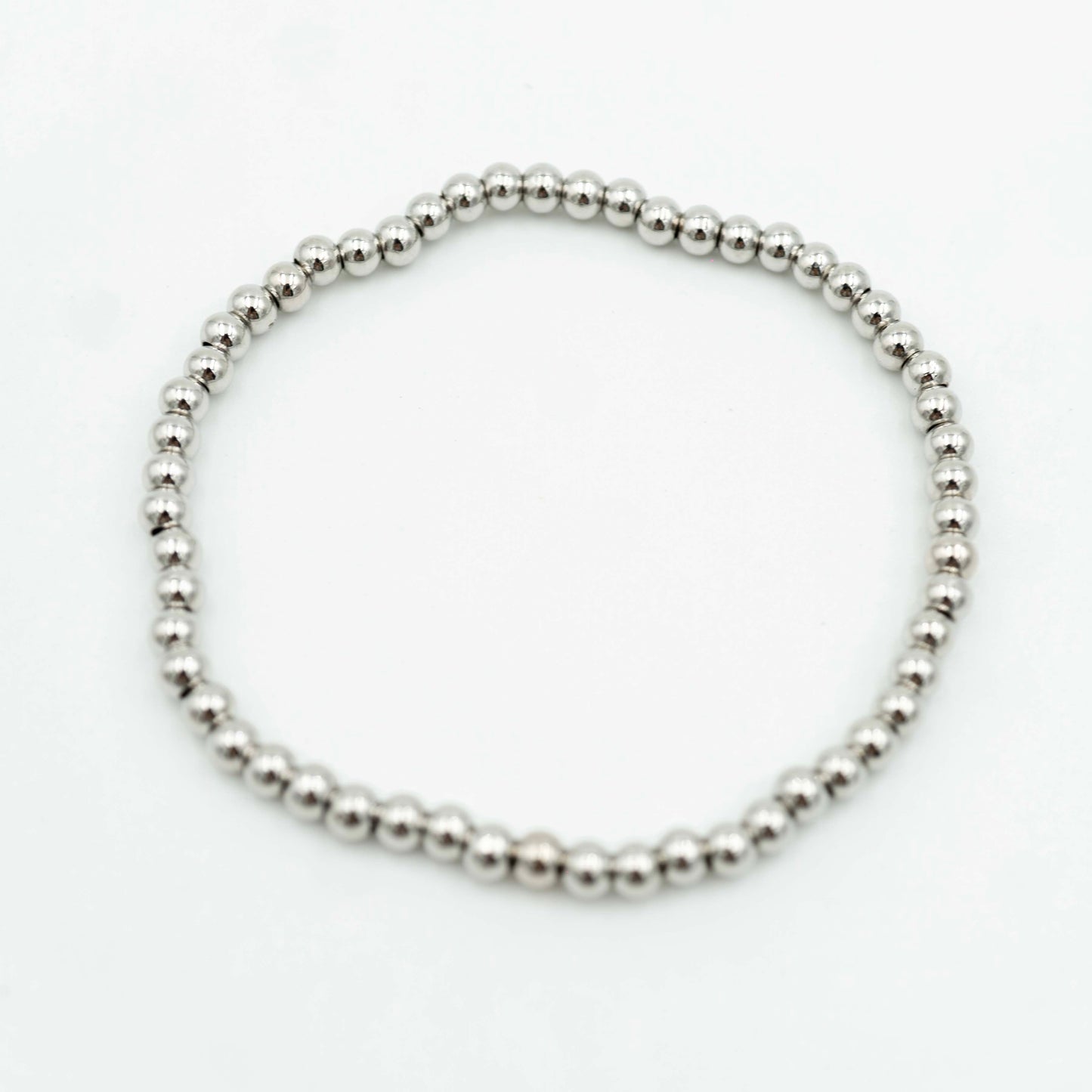 Pulsera Bolitas Plateada