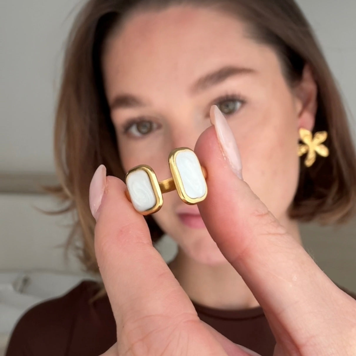 Anillo Doble White
