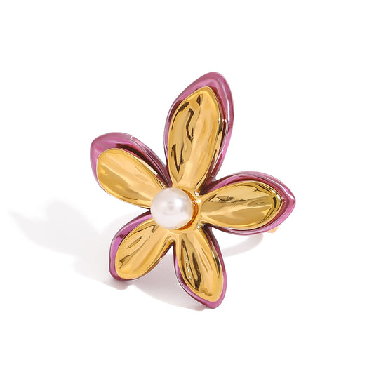 Anillo Flor Rosa