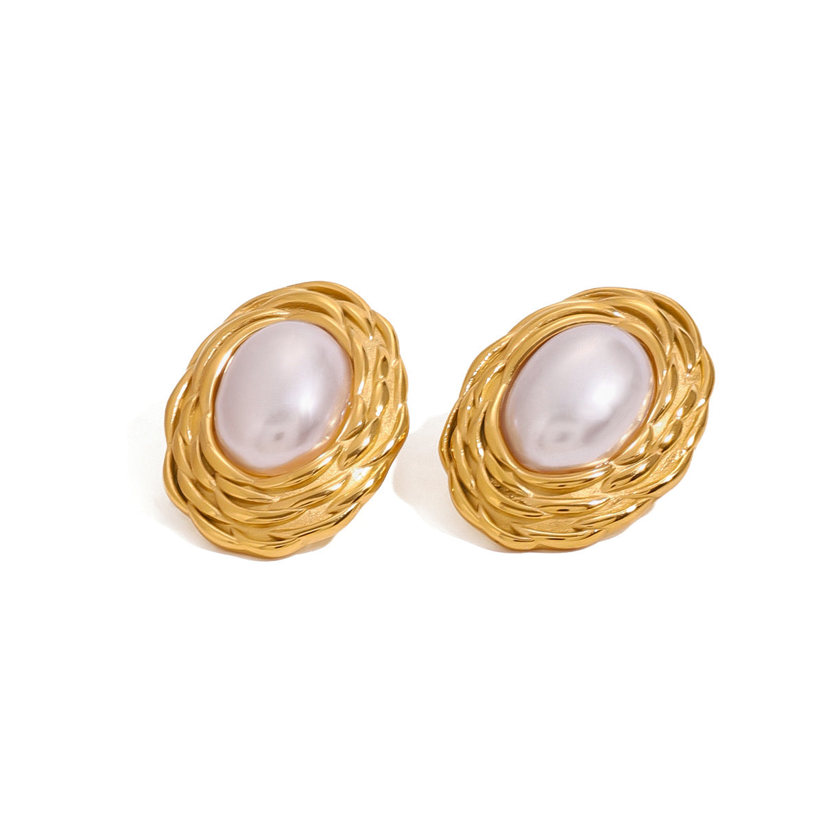 Aretes White Pearl