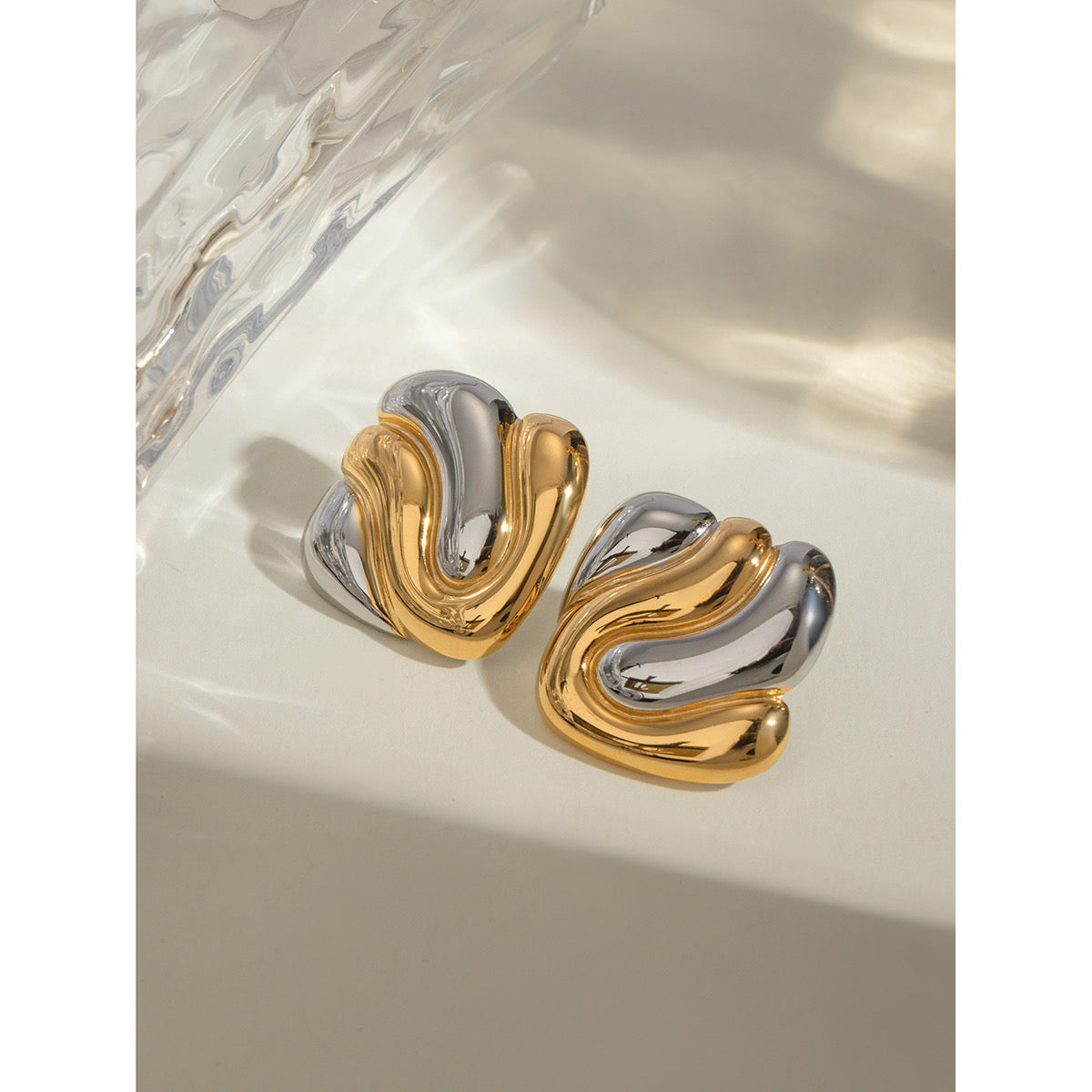 Aretes Cuadrado Dual