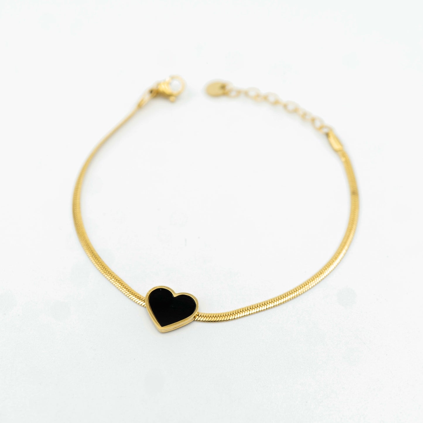 Pulsera corazón negro