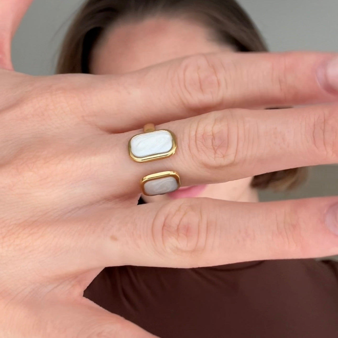 Anillo Doble White