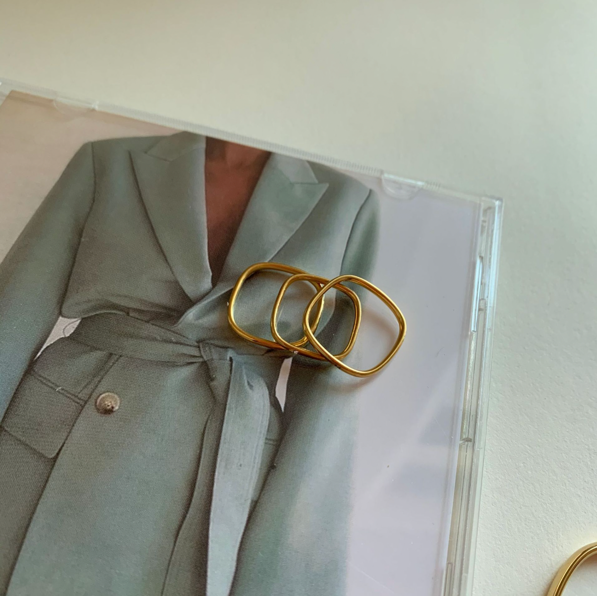 Anillo Cuadrado Zirconia