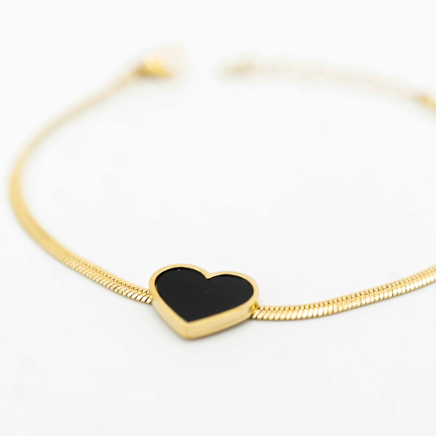 Pulsera corazón negro