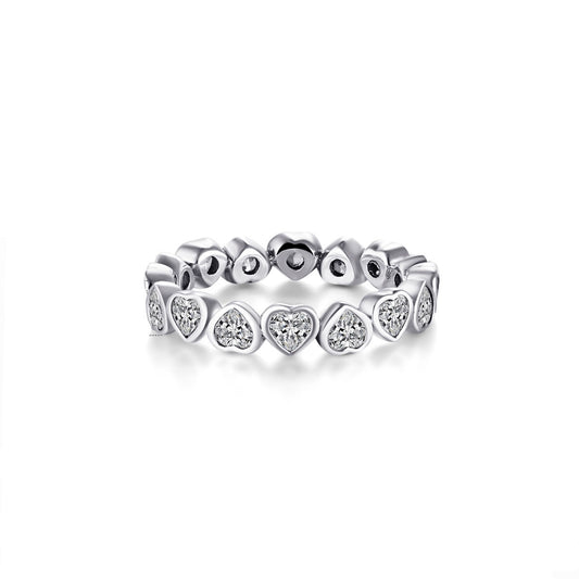 Anillo Hearts Zirconia .925