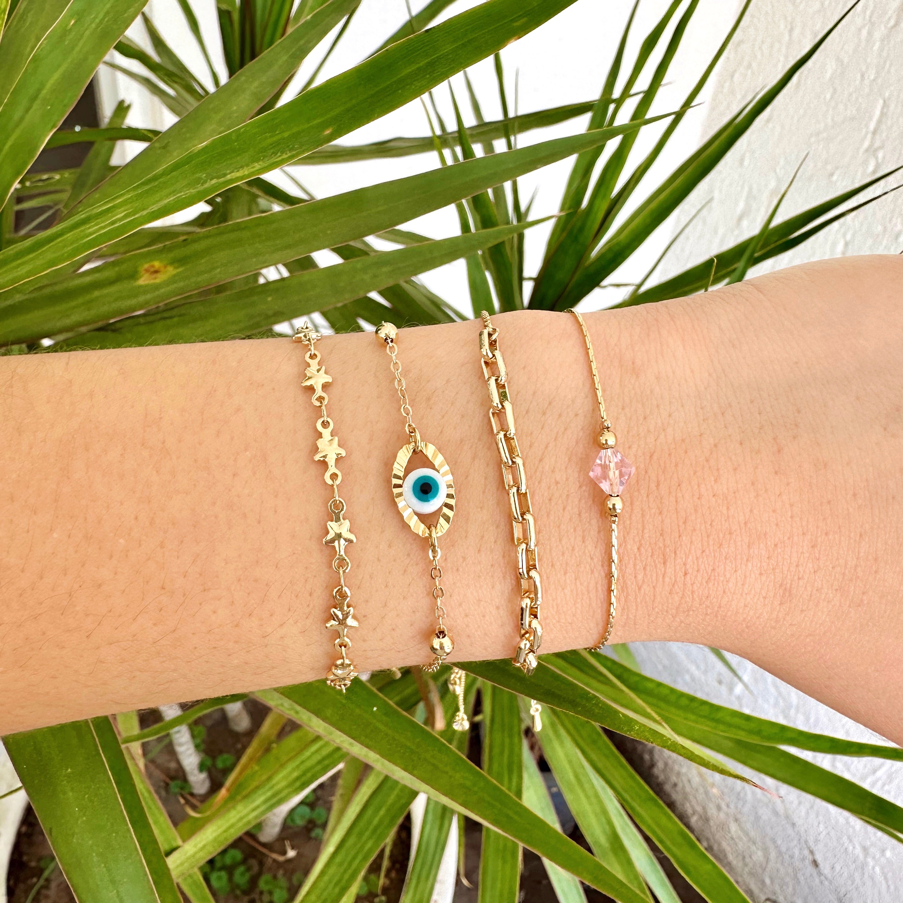 Pulsera Piedra Rosa