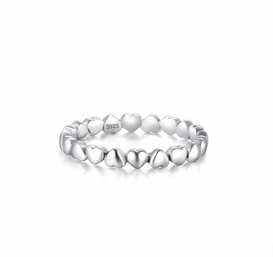 Anillo Hearts .925
