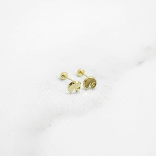 Piercing Pac Man Oro 10k (precio por 1 arete)