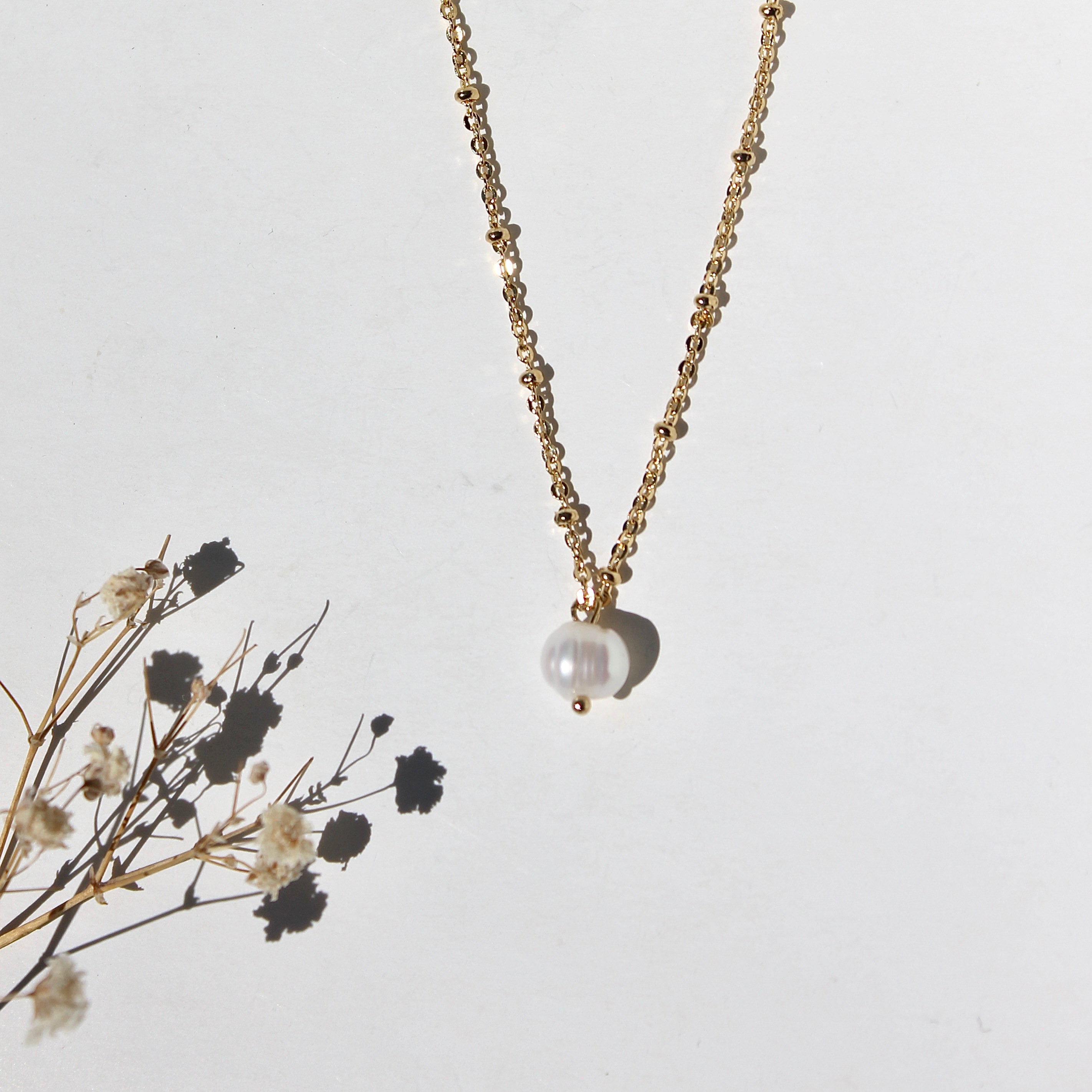 Collar Perla Diamantado