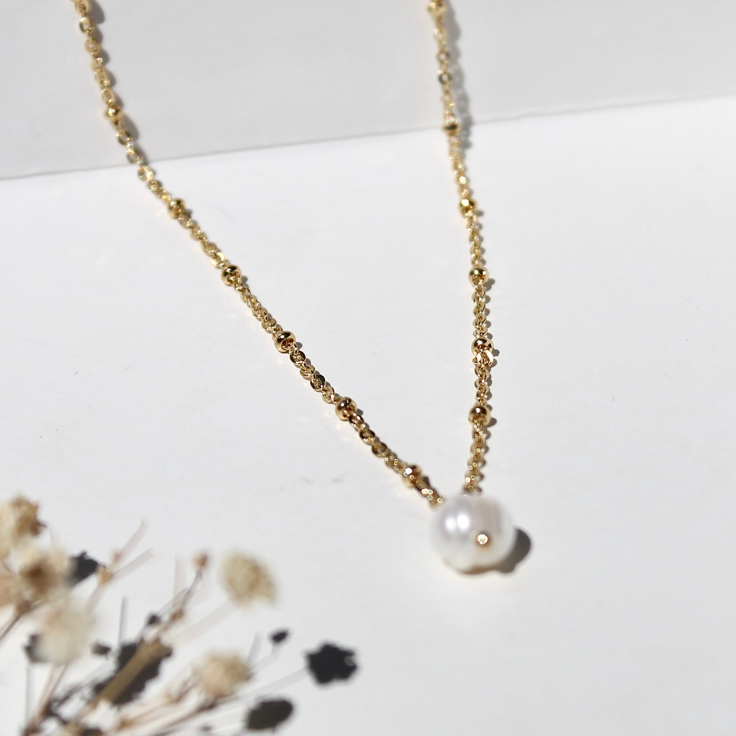 Collar Perla Diamantado