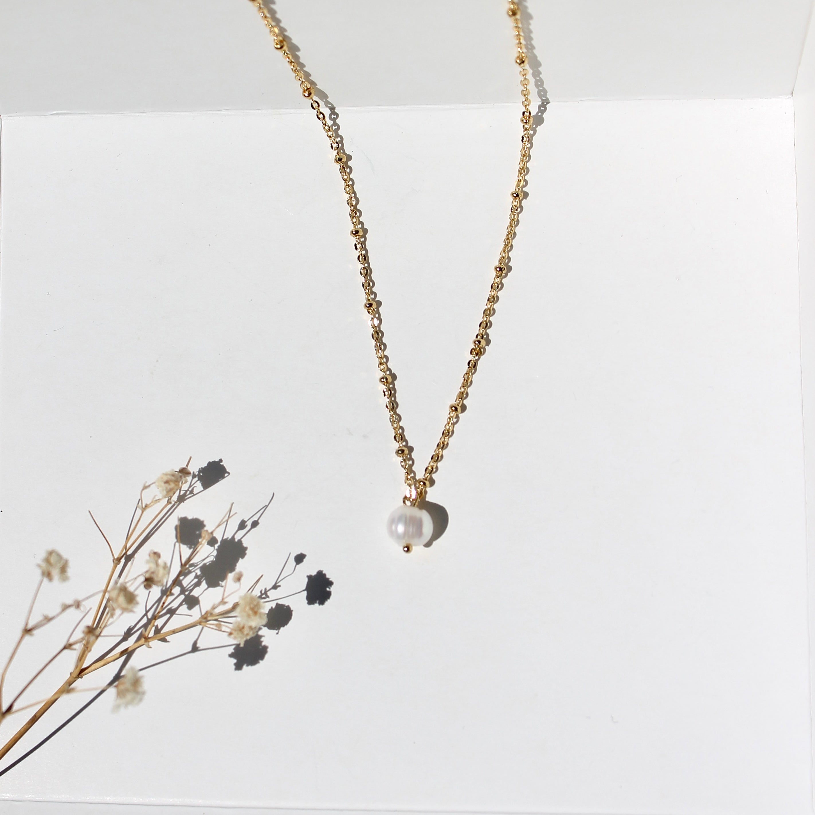 Collar Perla Diamantado