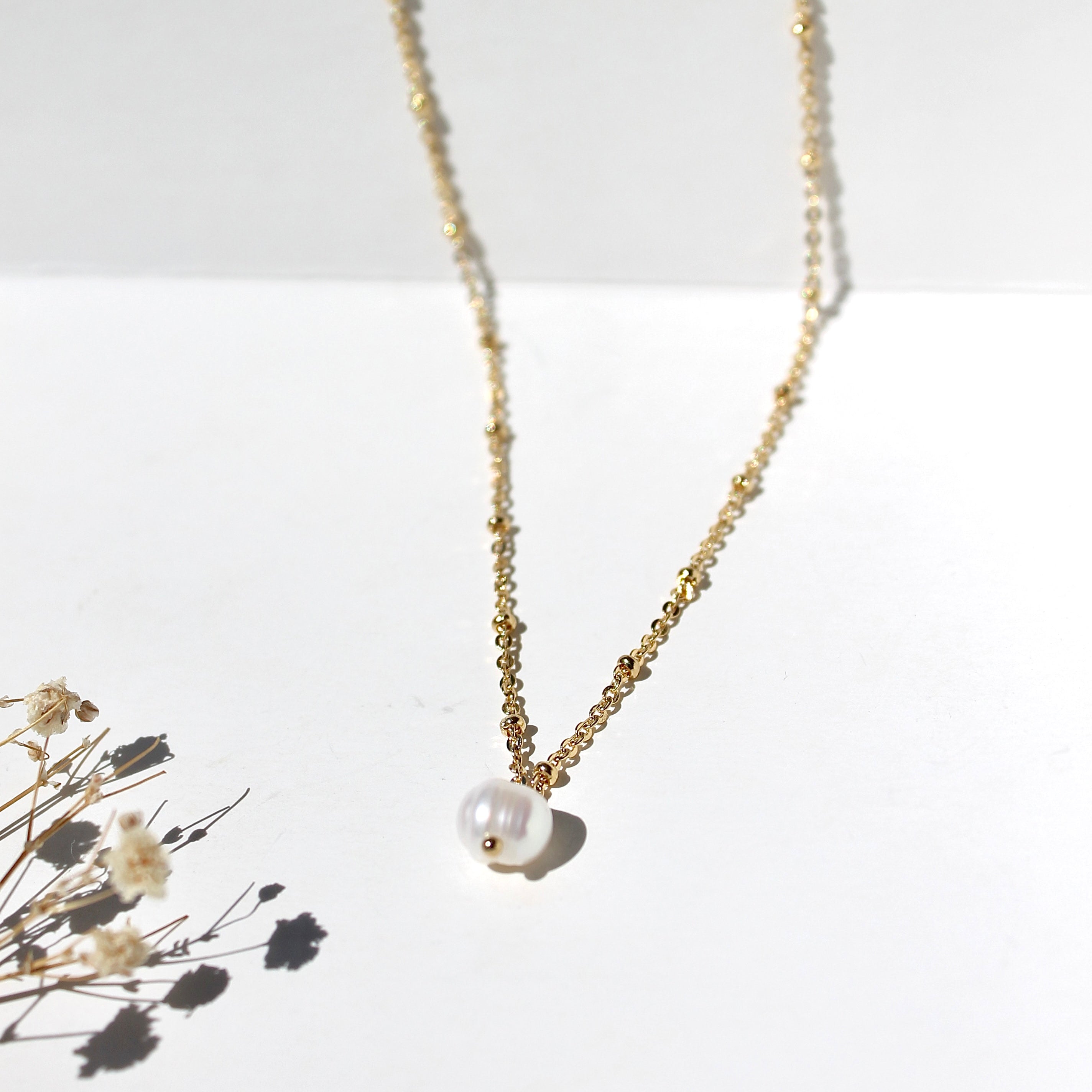 Collar Perla Diamantado