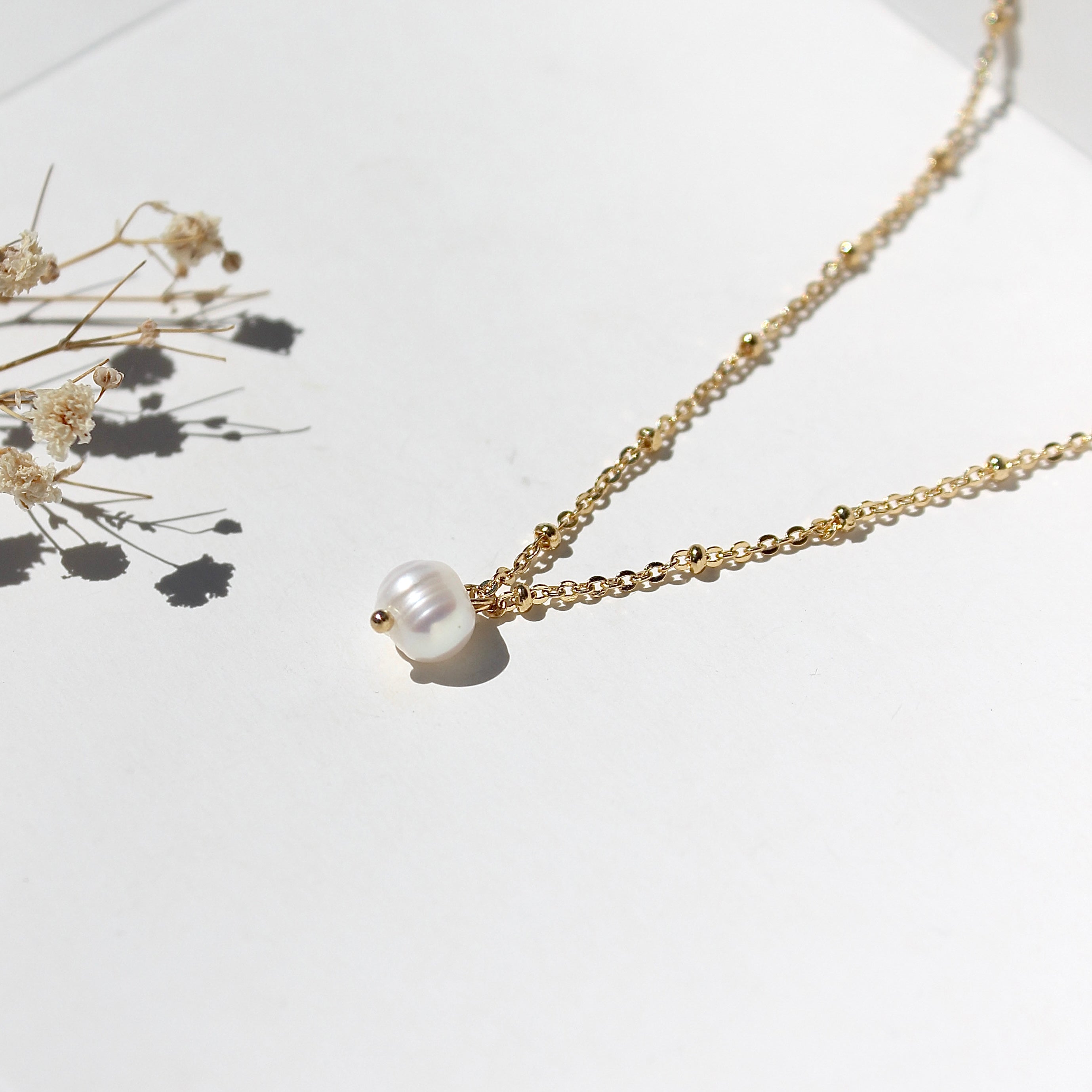Collar Perla Diamantado