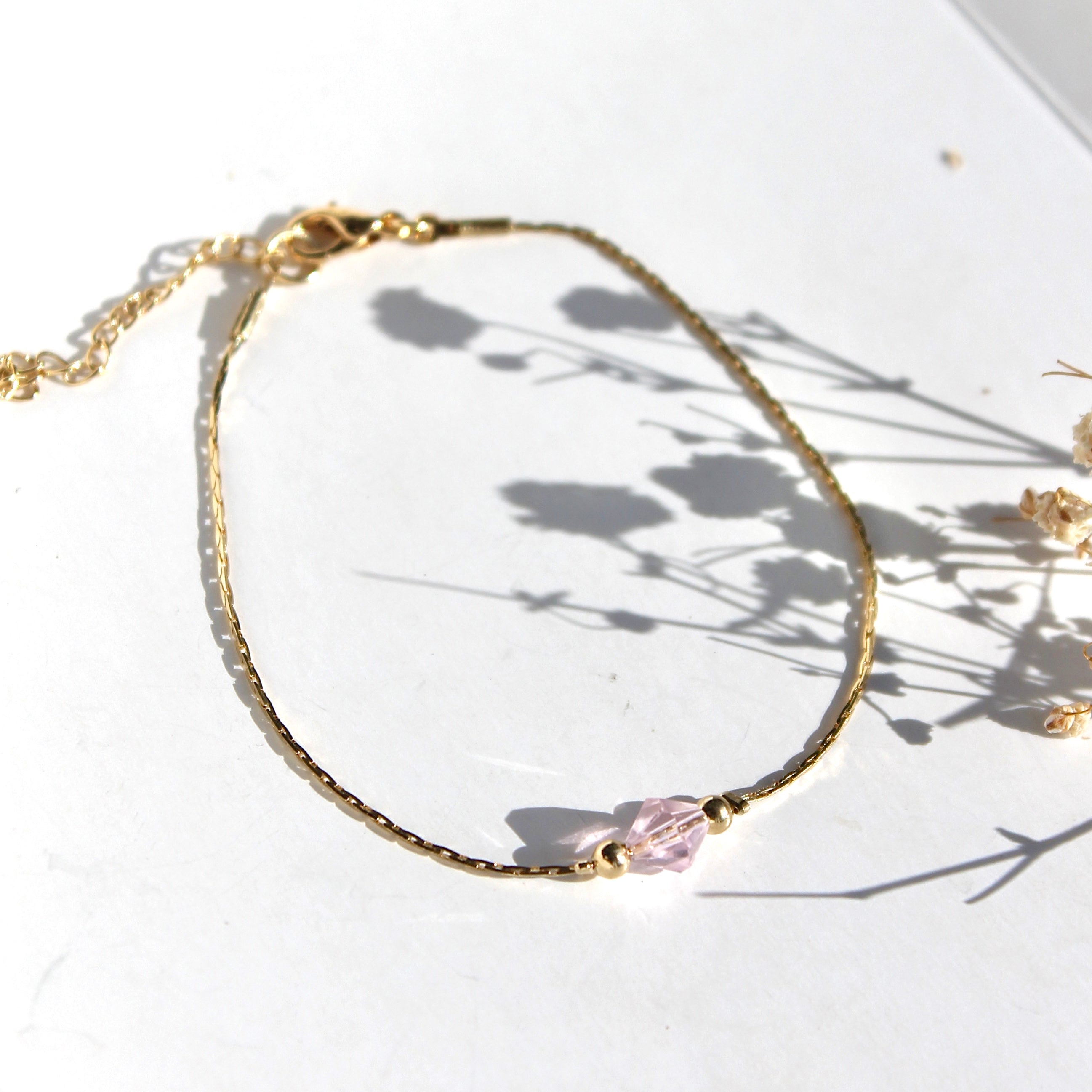 Pulsera Piedra Rosa