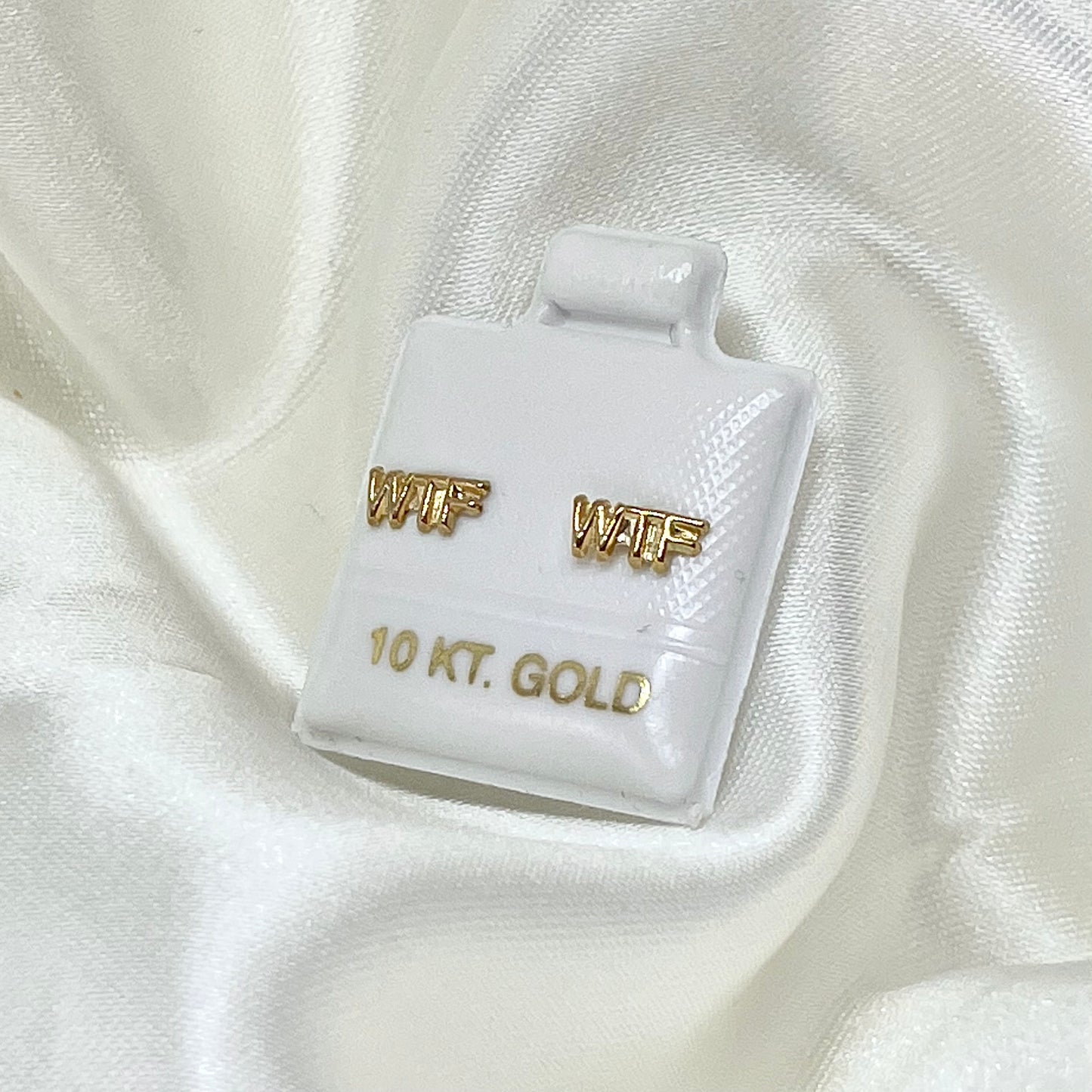 Piercing WTF oro 10k (precio por 1 arete)