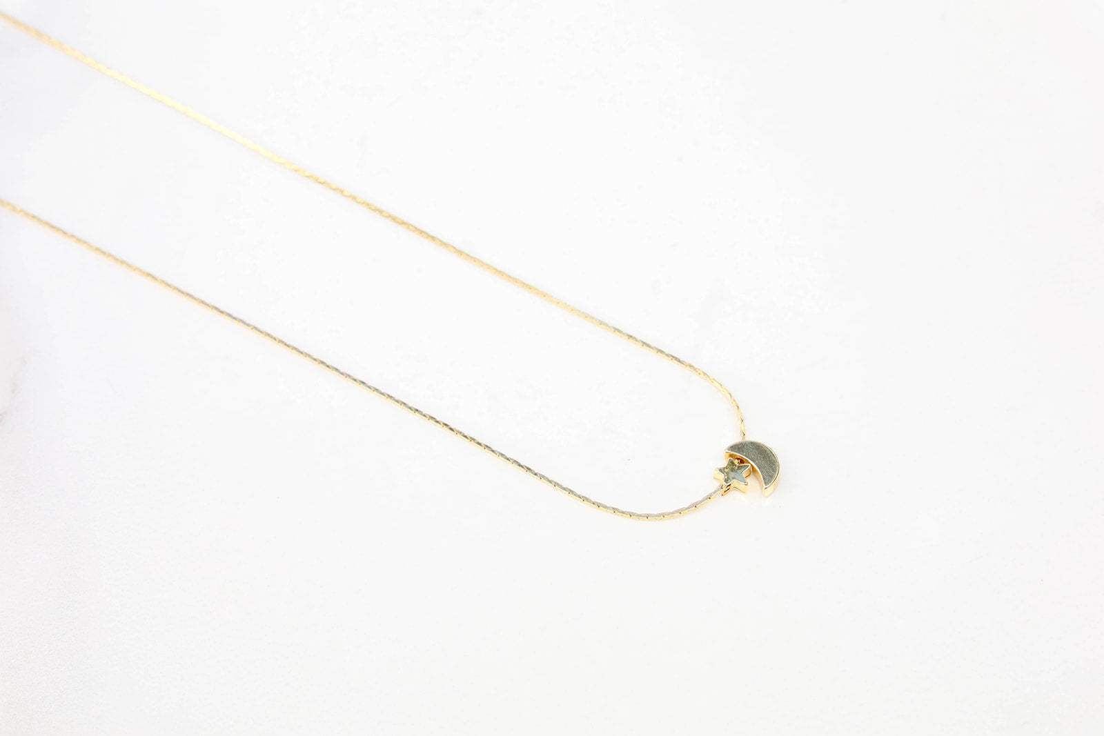 Collar Luna con estrella mini