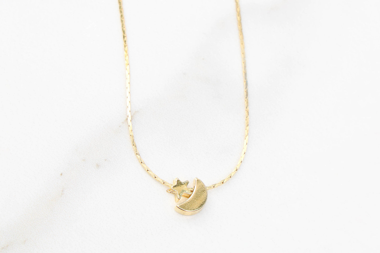 Collar Luna con estrella mini