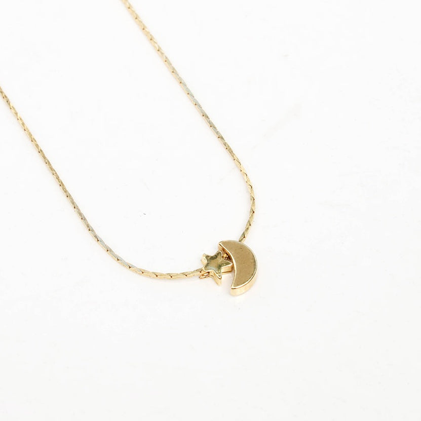 Collar Luna con estrella mini