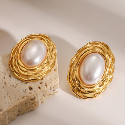 Aretes White Pearl