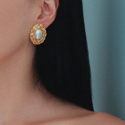 Aretes White Pearl