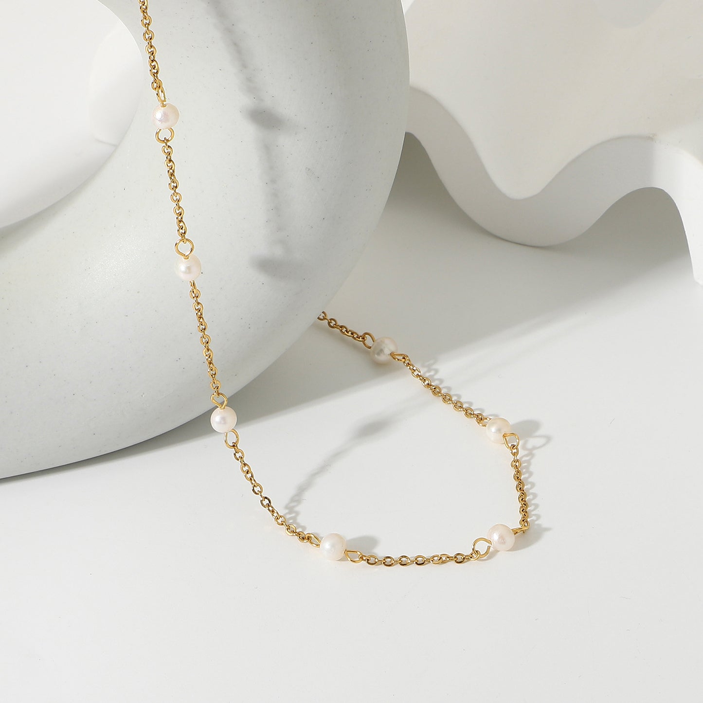 Collar Cadena Perlas