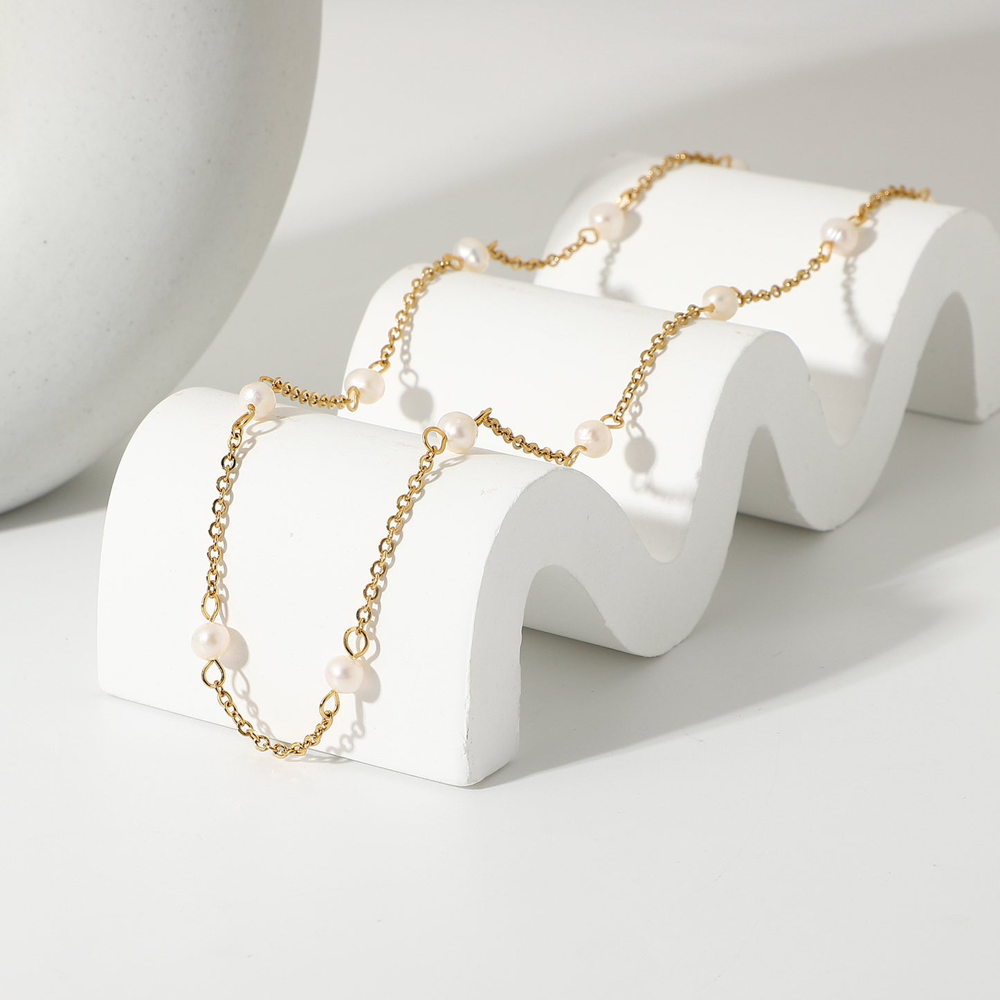 Collar Cadena Perlas