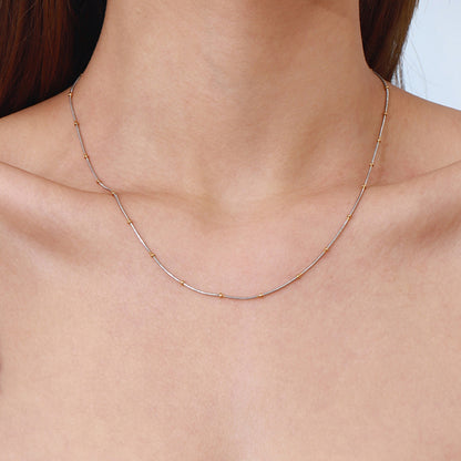 Collar Simple Bolitas Dual