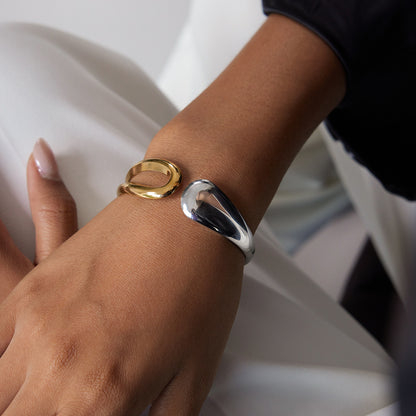 Pulsera Abierta Dual