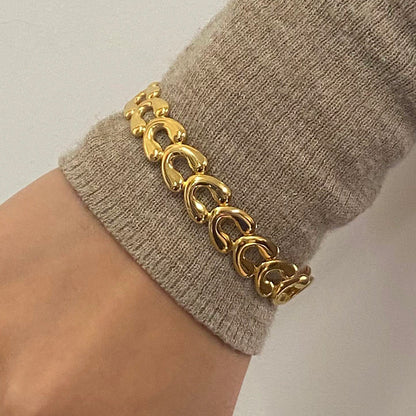 Pulsera Rodas Dorada