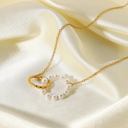 Collar Circulo Perla