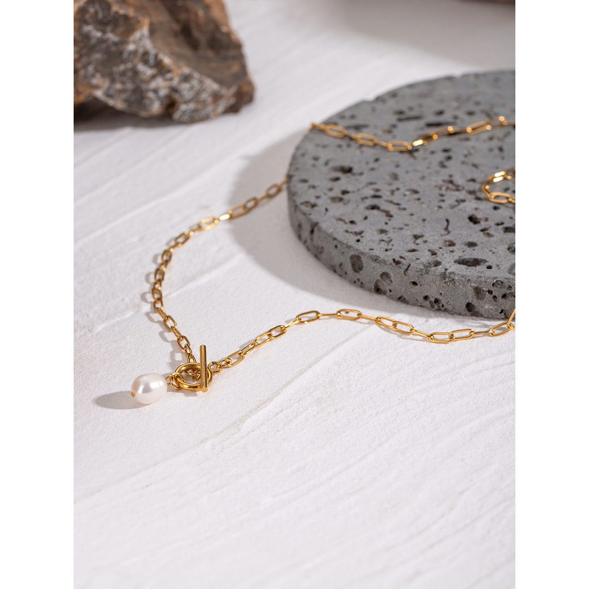 Collar Perla Broche