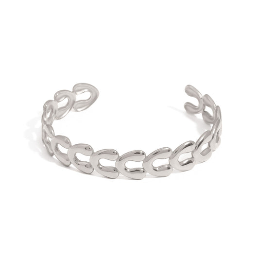 Pulsera Rodas Plateada