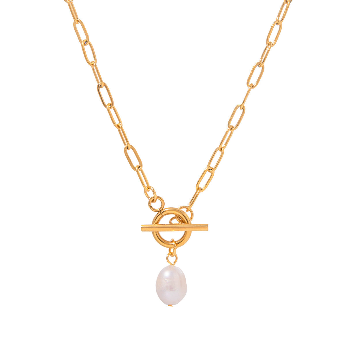Collar Perla Broche
