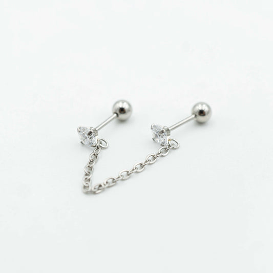 Piercings Cadena Zirconia