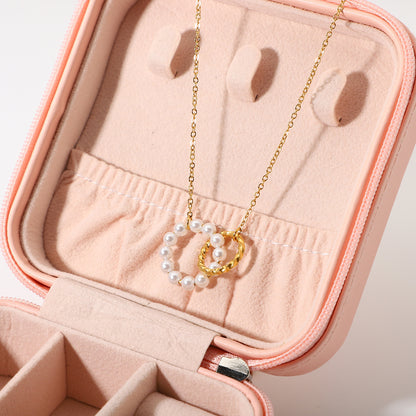 Collar Circulo Perla