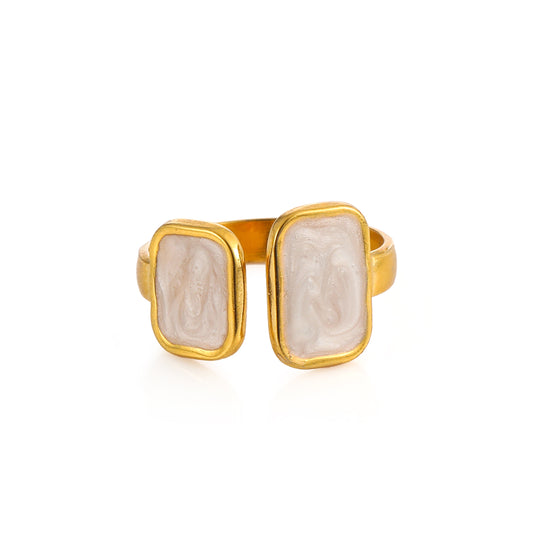 Anillo Doble White