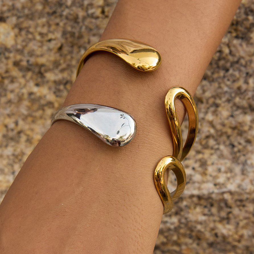 Pulsera Abierta Dual