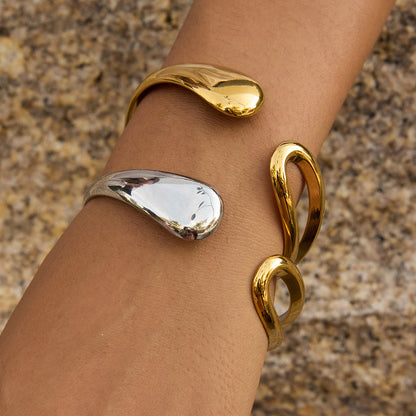 Pulsera Abierta Dual