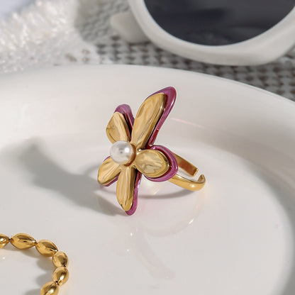 Anillo Flor Rosa