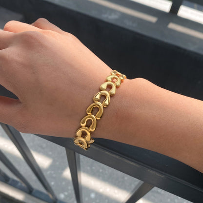 Pulsera Rodas Dorada
