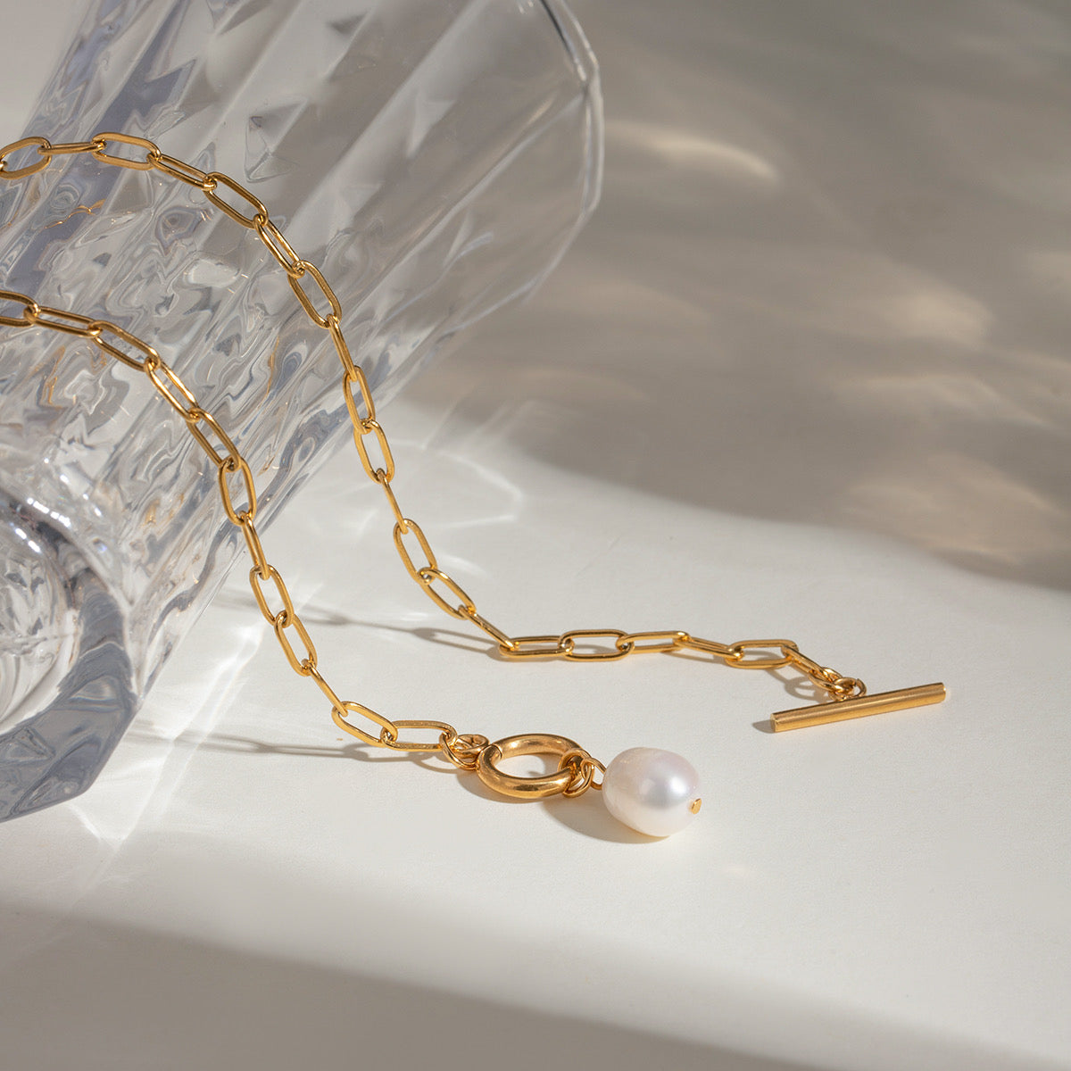 Collar Perla Broche