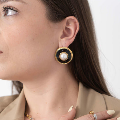 Aretes Black Pearl