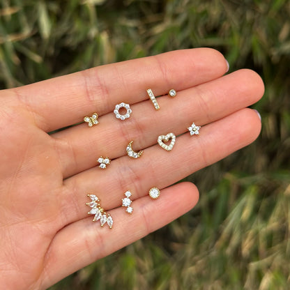 Piercings Dorados Acero