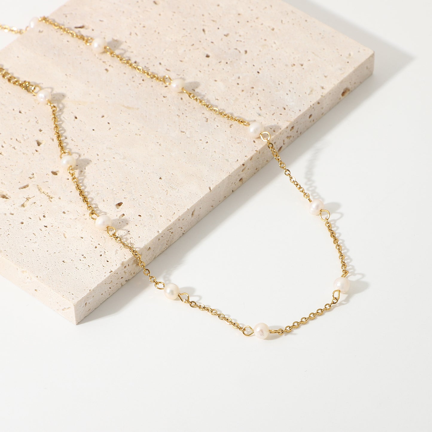 Collar Cadena Perlas