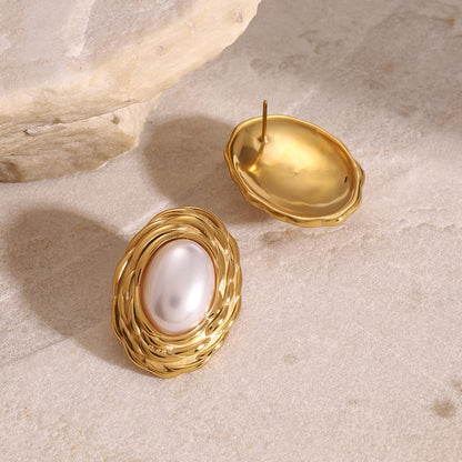 Aretes White Pearl