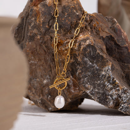 Collar Perla Broche