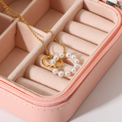 Collar Circulo Perla